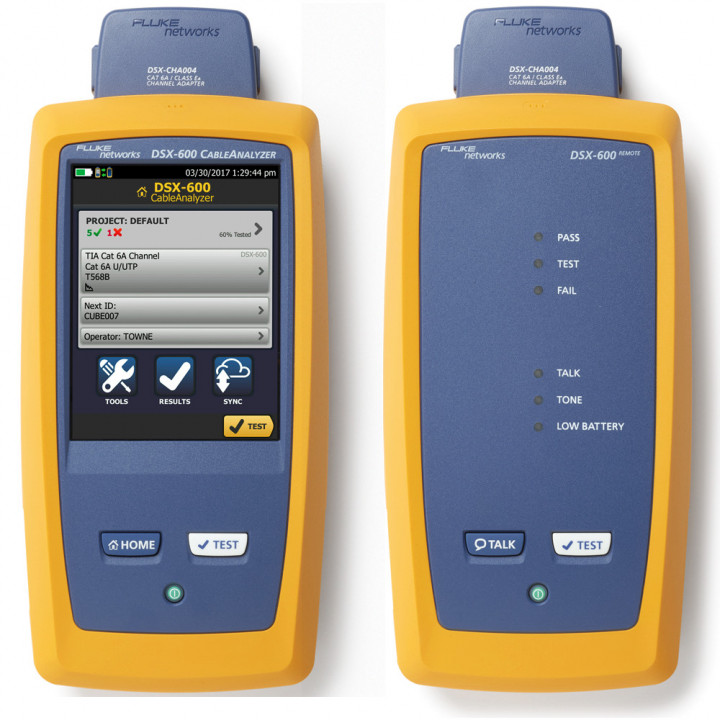 Тестер медных кабельных систем FLUKE NETWORKS DSX-600 INTL (4885164) Вольтметры